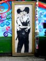 'Kissing Policemen' mural, by Banksy, Brighton.jpg