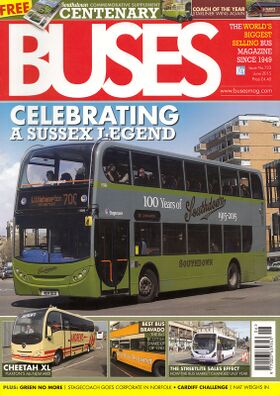 Special issue of "Buses" magazine (June 2015) with an 18-page pullout marking the 100-year anniversary of Southdown