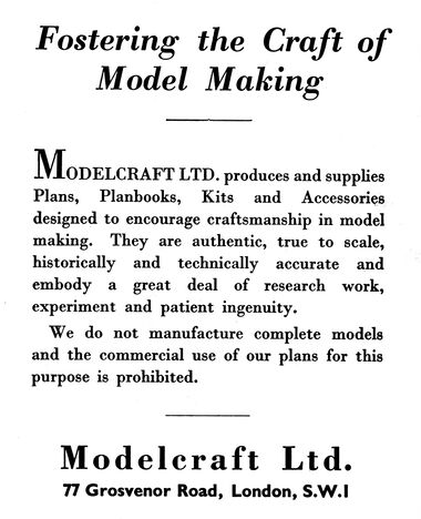 1948: "Modelcraft: Fostering the Art of Model Making"