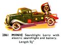 Searchlight Lorry, with electric searchlight and battery, Minic 2861 (TriangCat 1937).jpg