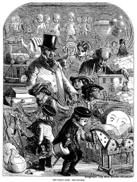 1860: "New-Year's Gifts: The Toyshop", by Mason Jackson