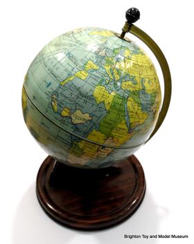 ~1948: A different world: Political globe, immediately post-WW2, made by Chad Valley