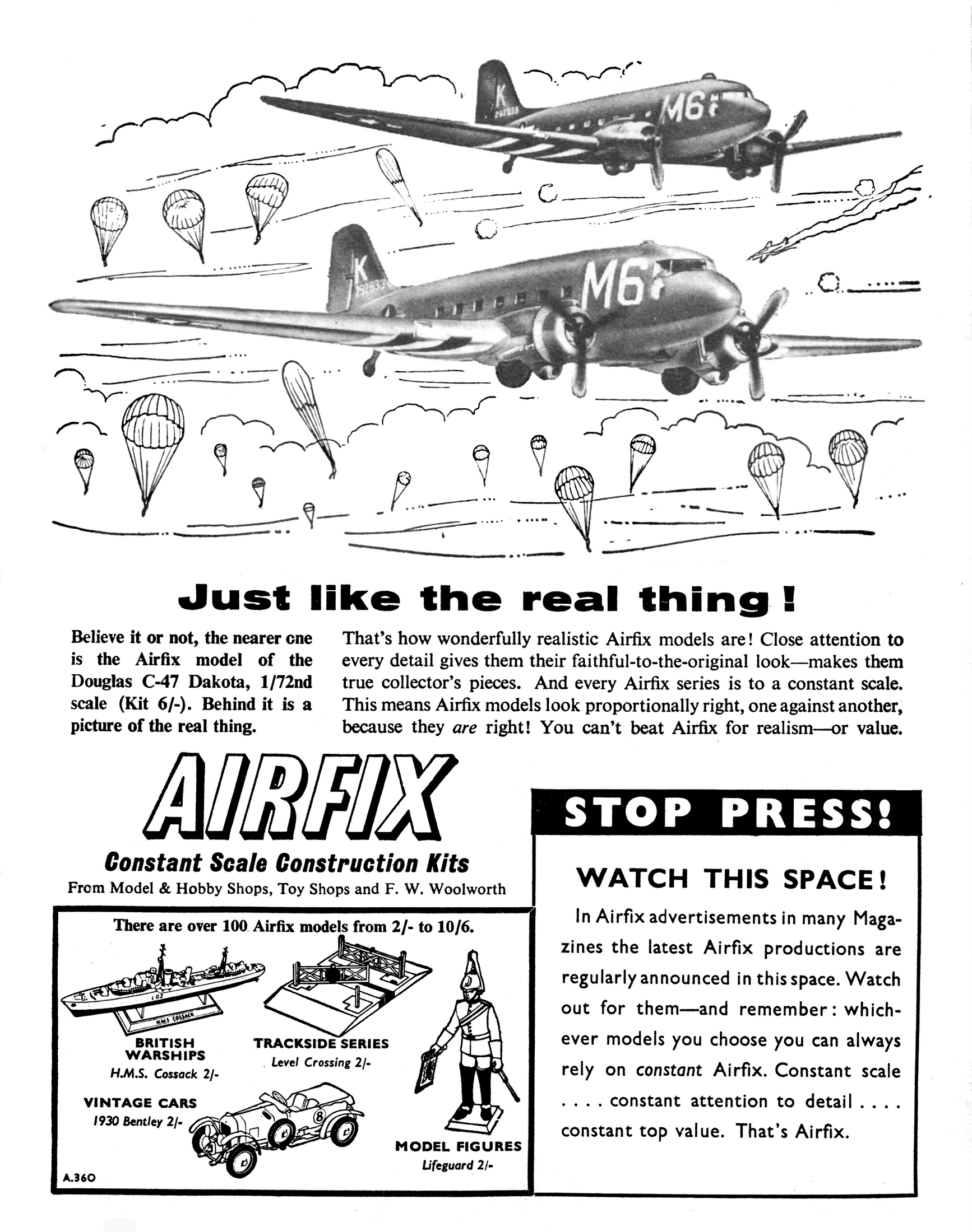 Airfix plastic construction kits, history (1939-)