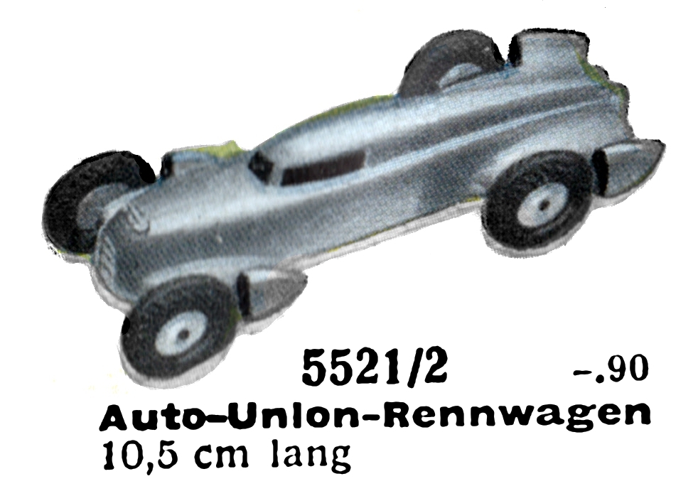 Märklin Miniature Cars, racecars and other vehicles (1930s)