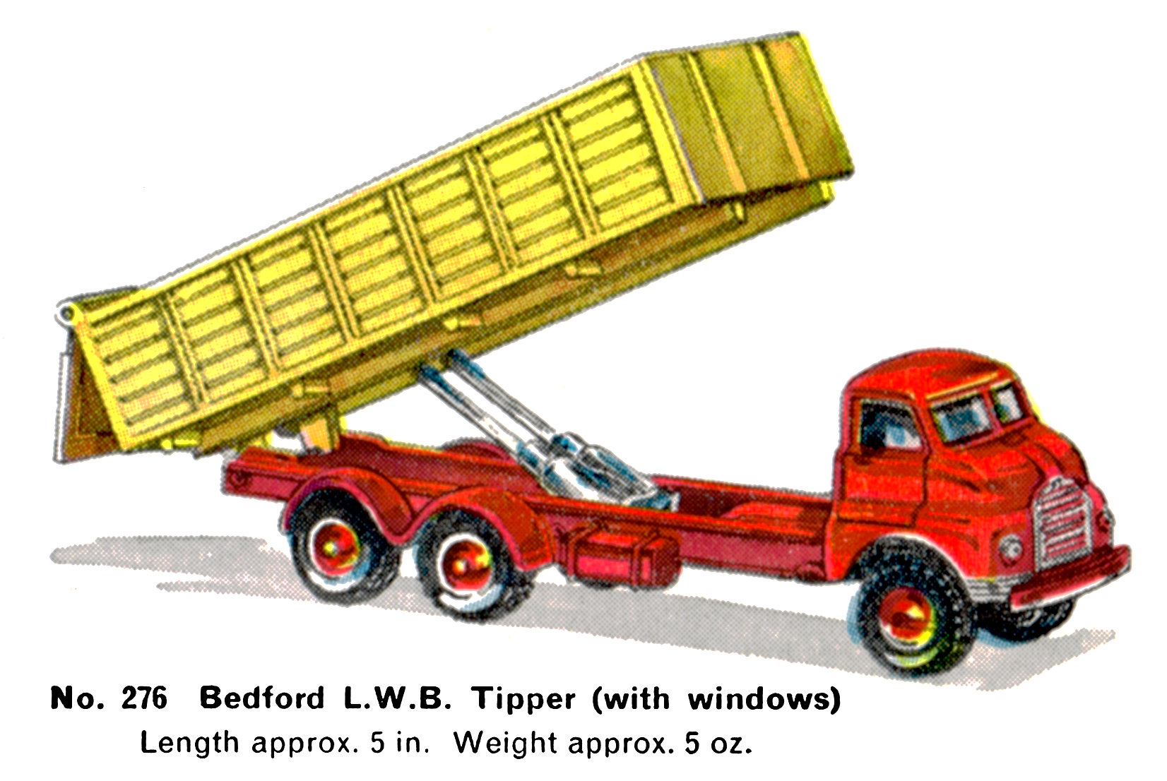 File:Bedford LWB Tipper, with windows, Budgie Models 276 (Budgie 1963 ...