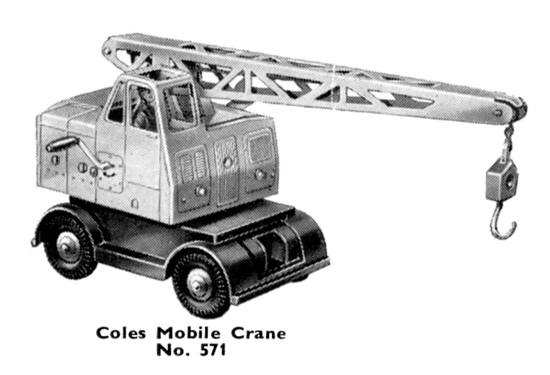 Coles Mobile Crane (Dinky Supertoys 571) - The Brighton Toy and Model Index