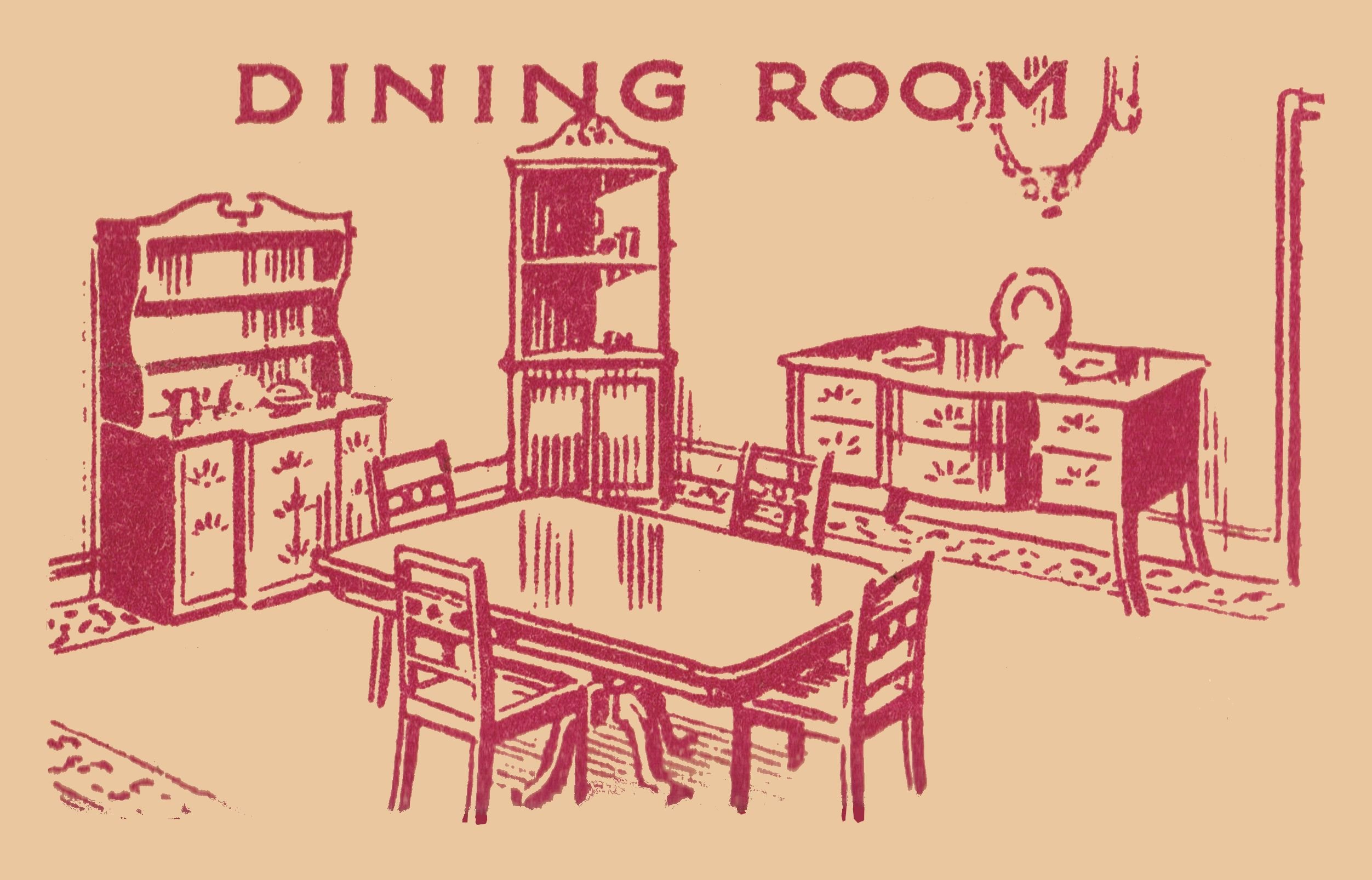 Lexington 515-874 Dining Room Set Red