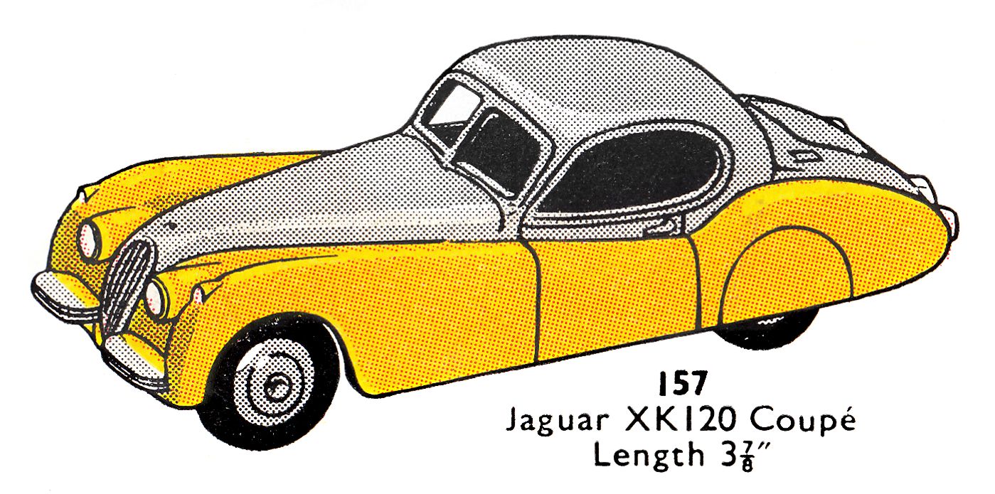 Jaguar XK120 (Dinky Toys 157) - The Brighton Toy and Model Index