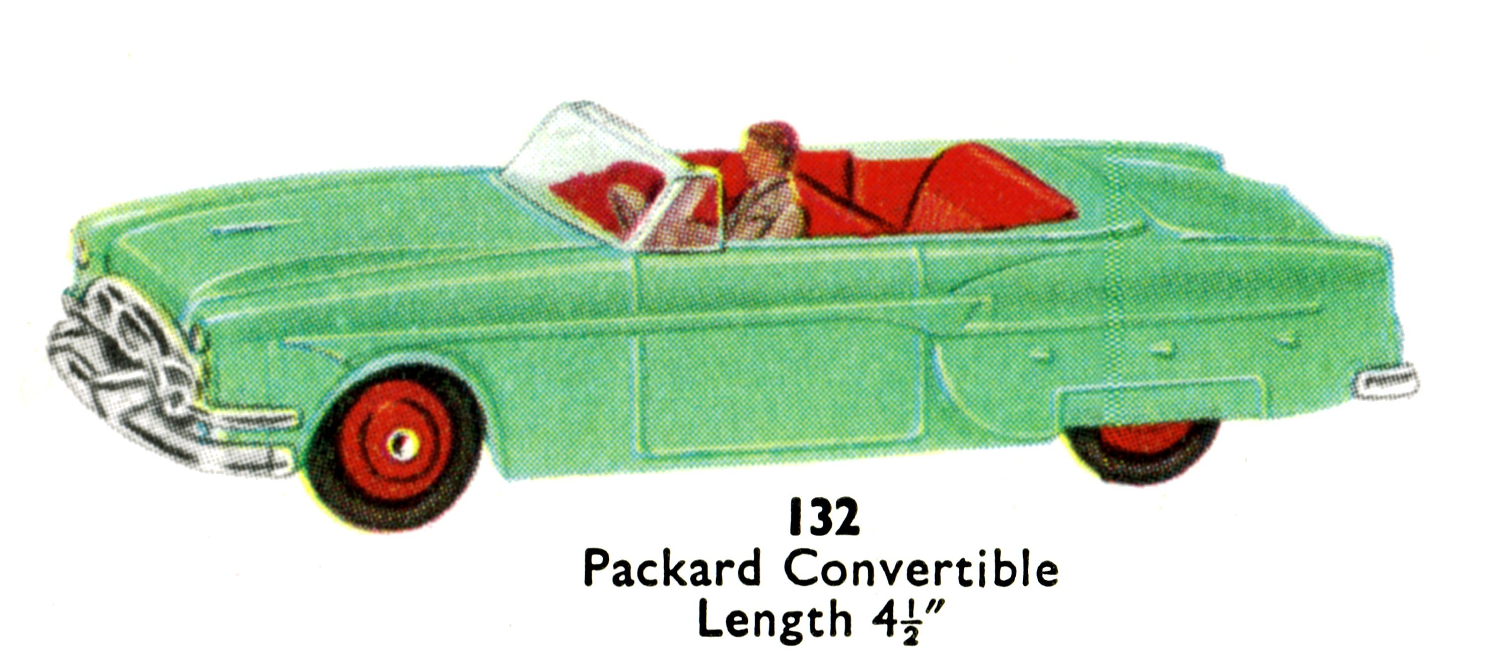 Dinky 132 Packard Convertible. （６０年代絶版品）英国ディンキー