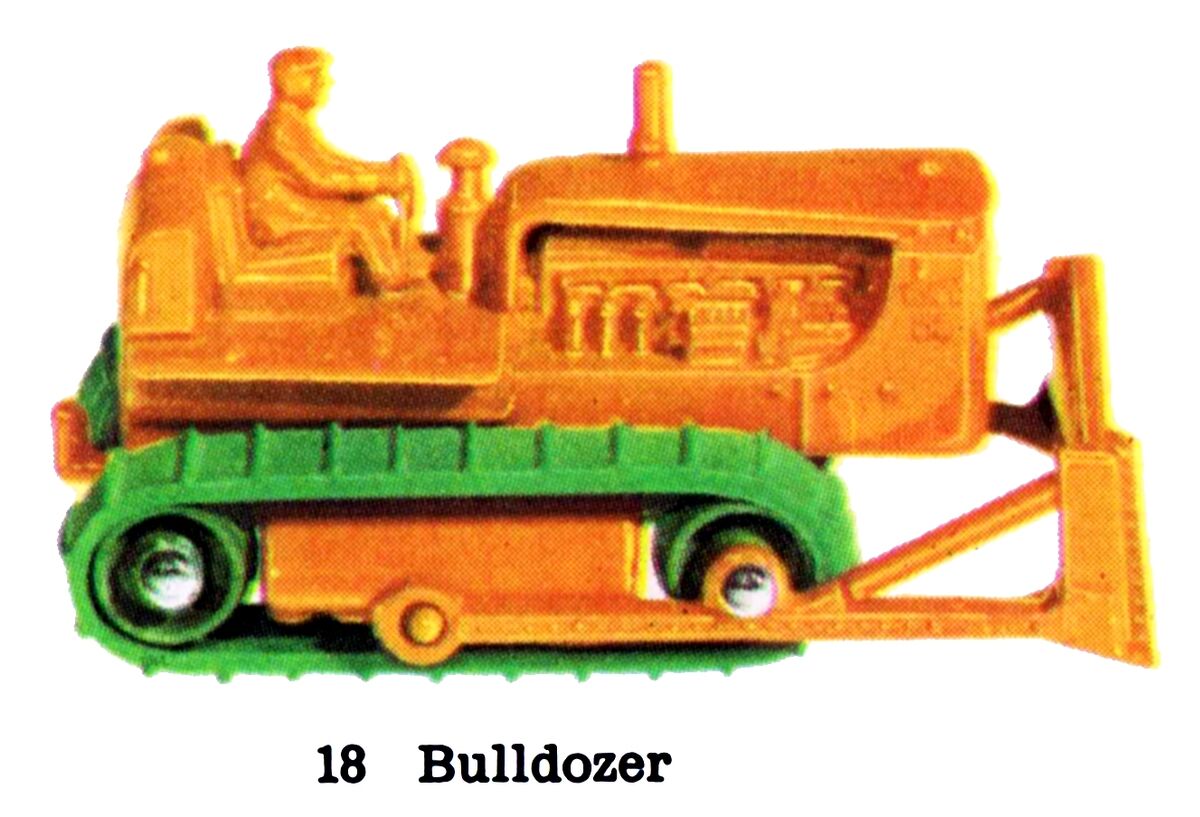 Filebulldozer Matchbox No18 Mbcat 1959 The Brighton Toy And