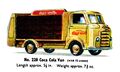 Coca Cola Van, with 12 crates, Budgie Toys 228 (Budgie 1961).jpg