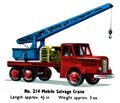 Mobile Salvage Crane, Budgie Toys 214 (Budgie 1961).jpg